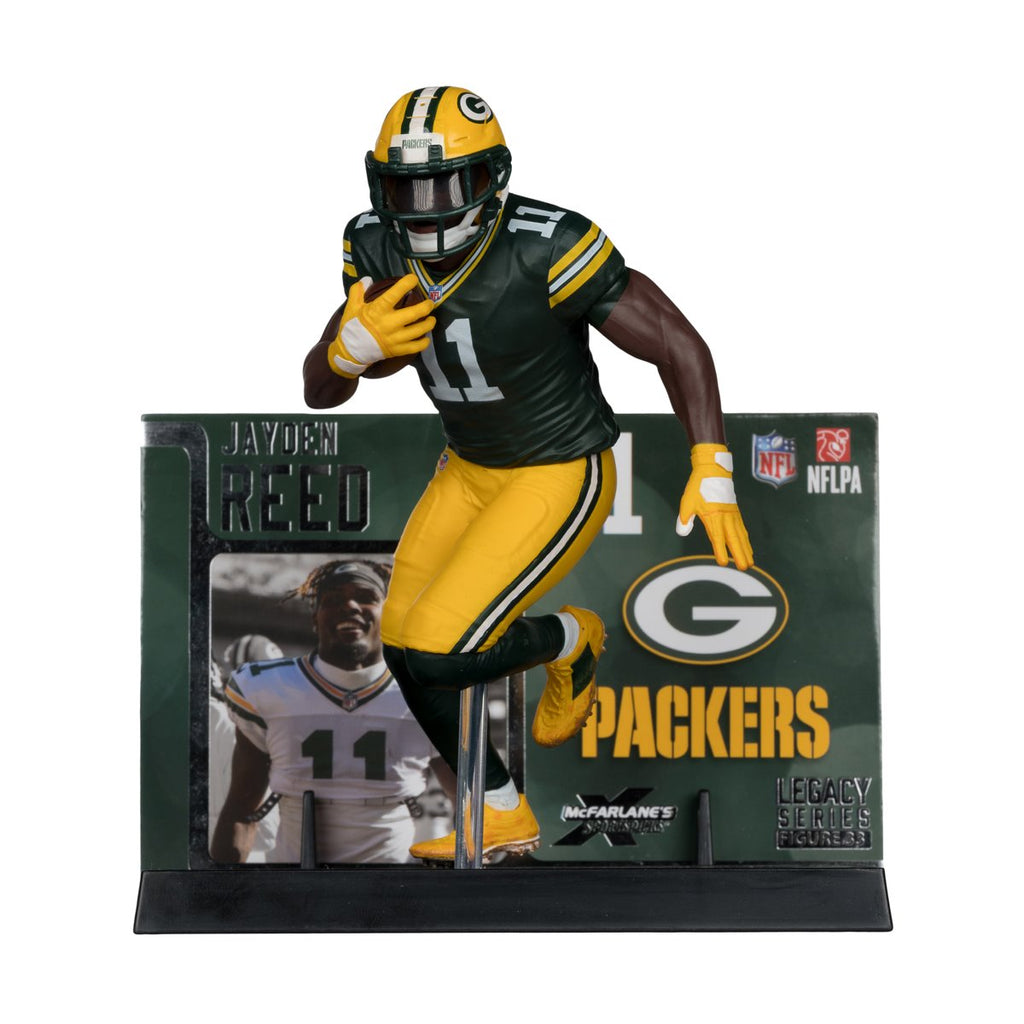 Jayden Reed Green Bay Packers Sportspicks Legacy Series McFarlane Figure product image 2, provided for visual reference and