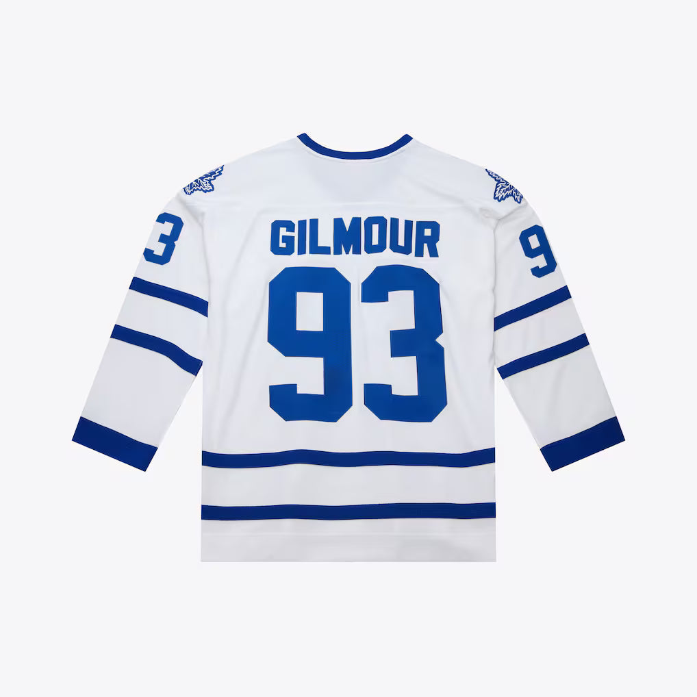Doug Gilmour Toronto Maple Leafs 1992-93 White Power Play Jersey for Men product image 2, provided for visual reference and