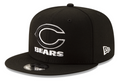 Chicago Bears New Era Black and White Basic 9FIFTY Adjustable Hat product image 1, provided for visual reference and product