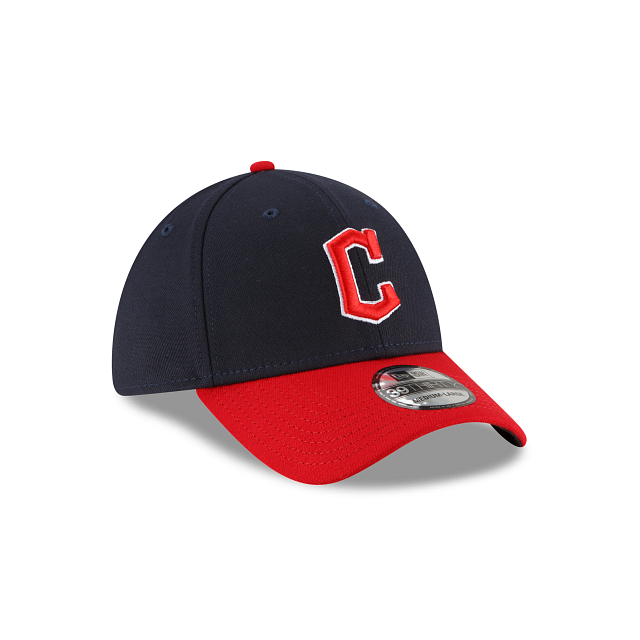 Cleveland Guardians Men’s New Era Navy MLB Team Classic Home 39Thirty Flex Fit Hat product image 3, provided for visual