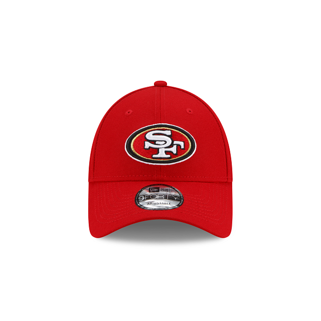 San Francisco 49ers Scarlet The League 9FORTY Adjustable Game Hat product image 2, provided for visual reference and product