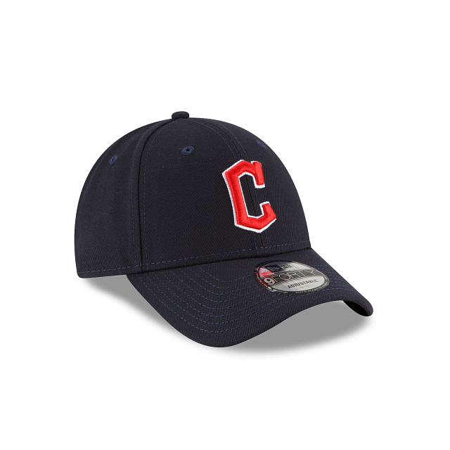 Cleveland Guardians New Era Road The League Navy 9FORTY Adjustable Hat product image 3, provided for visual reference and