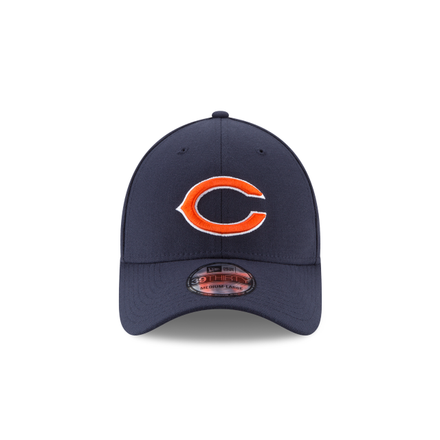 Chicago Bears New Era Navy Team Classic 39THIRTY Flex Hat for Men product image 2, provided for visual reference and product