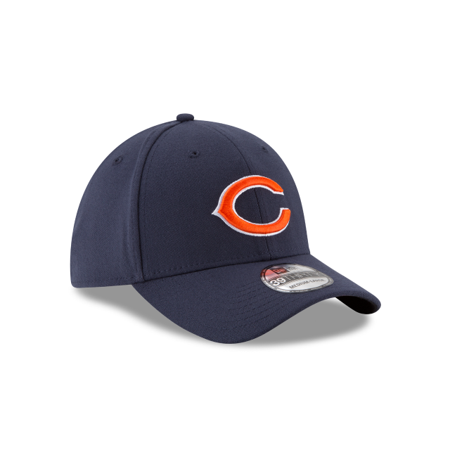 Chicago Bears New Era Navy Team Classic 39THIRTY Flex Hat for Men product image 3, provided for visual reference and product