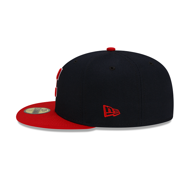 Cleveland Guardians New Era 2 Tone Home On Field 59FIFTY Fitted Hat product image 4, provided for visual reference and