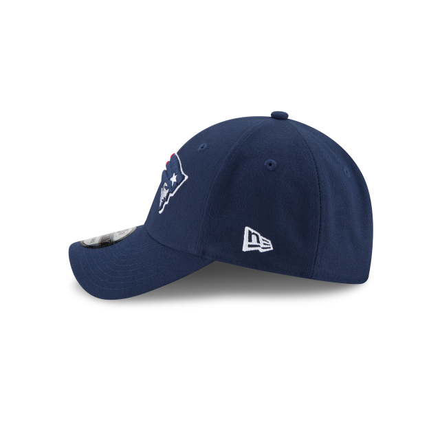 New England Patriots Navy Team Classic New Era 9Forty Adjustable Hat for Men product image 6, provided for visual reference