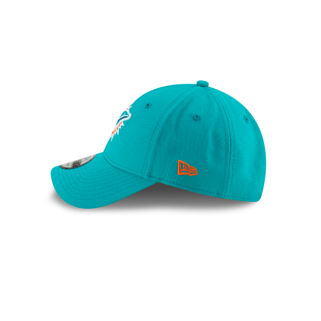 Miami Dolphins Aqua The League 9FORTY Adjustable Game Hat product image 5, provided for visual reference and product detail