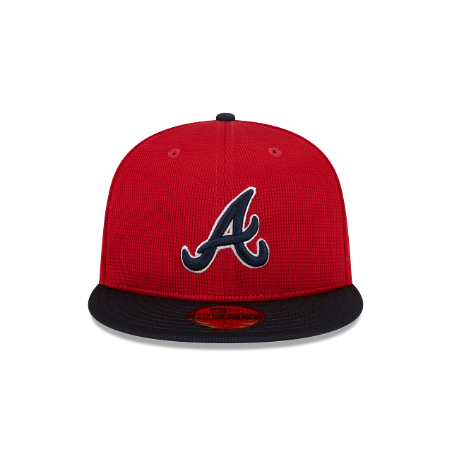 Atlanta Braves New Era Red/Navy 2025 Spring Training 59FIFTY Fitted Hat product image 2, provided for visual reference and
