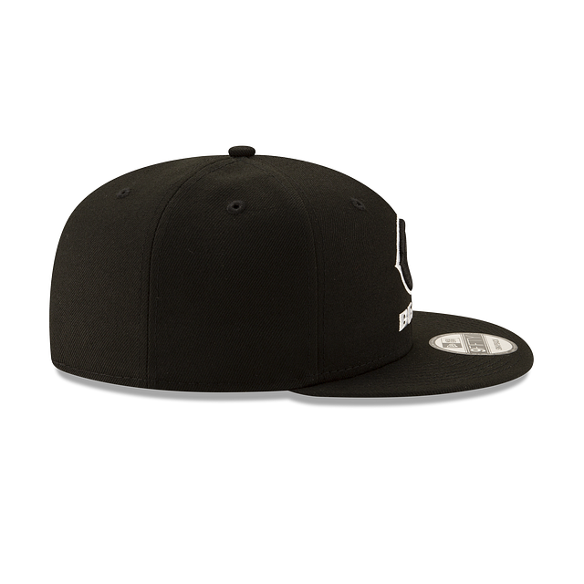 Chicago Bears New Era Black and White Basic 9FIFTY Adjustable Hat product image 5, provided for visual reference and product