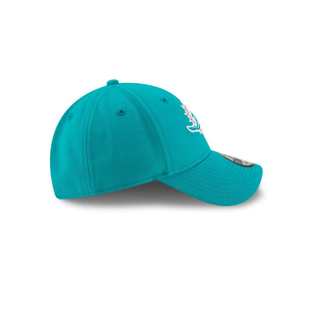 Miami Dolphins Aqua The League 9FORTY Adjustable Game Hat product image 6, provided for visual reference and product detail