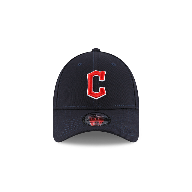 Cleveland Guardians New Era Road The League Navy 9FORTY Adjustable Hat product image 2, provided for visual reference and