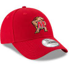 Maryland Terrapins Red NCAA New Era The League 9Forty Adjustable Hat product image 3, provided for visual reference and