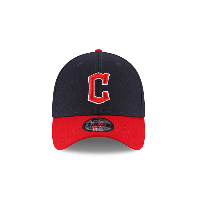 Cleveland Guardians Men’s New Era Navy MLB Team Classic Home 39Thirty Flex Fit Hat product image 2, provided for visual