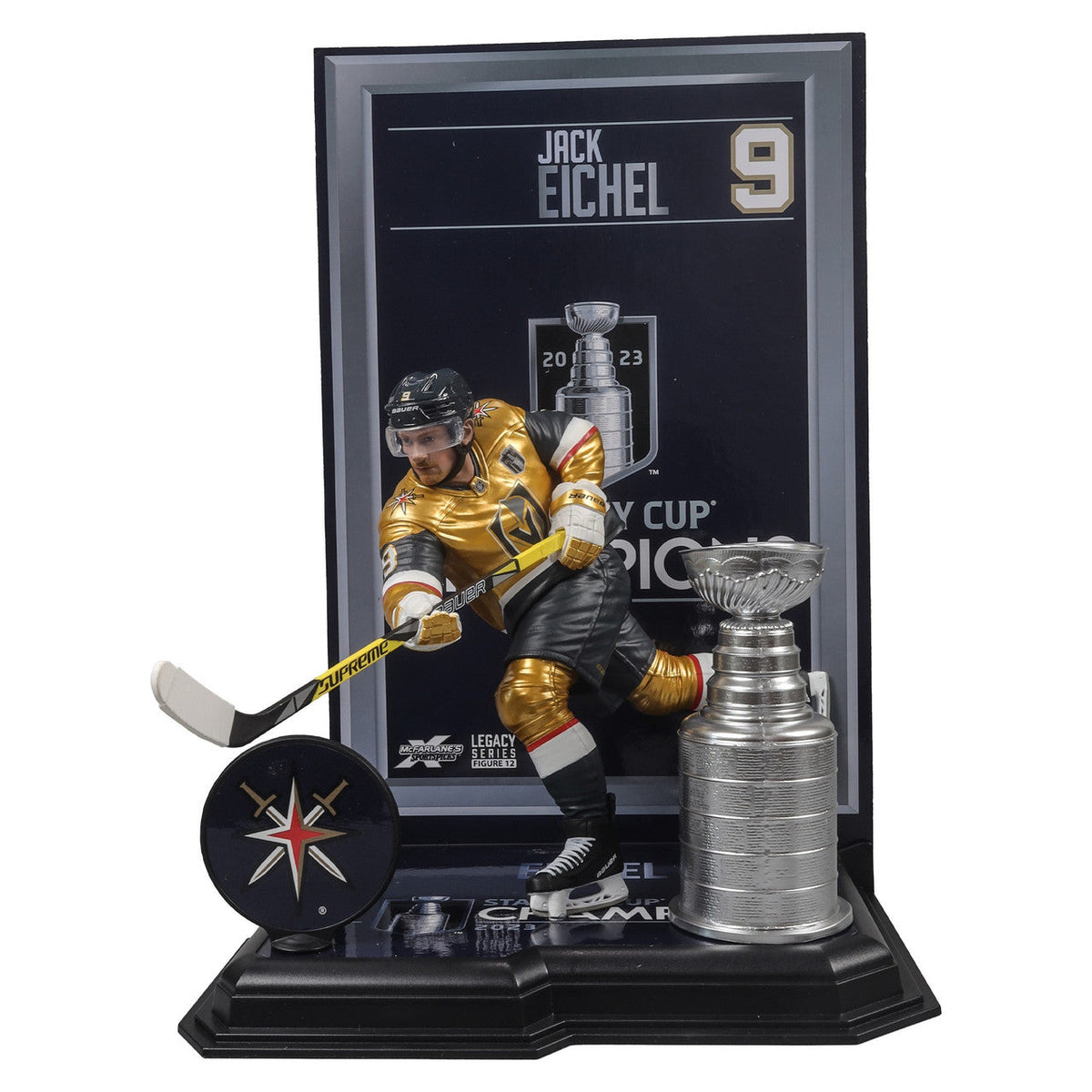 Jack Eichel Vegas Golden Knights 2023 Stanley Cup Champions Sportspicks Legacy Series #15 McFarlane Figure product image 1,
