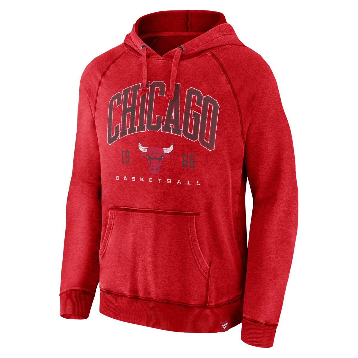 Chicago Bulls Fanatics Faded Red Foul Trouble Hoodie for Men product image 1, provided for visual reference and product