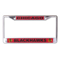 Chicago Blackhawks Wincraft Chrome License Plate Frame product image 1, provided for visual reference and product detail