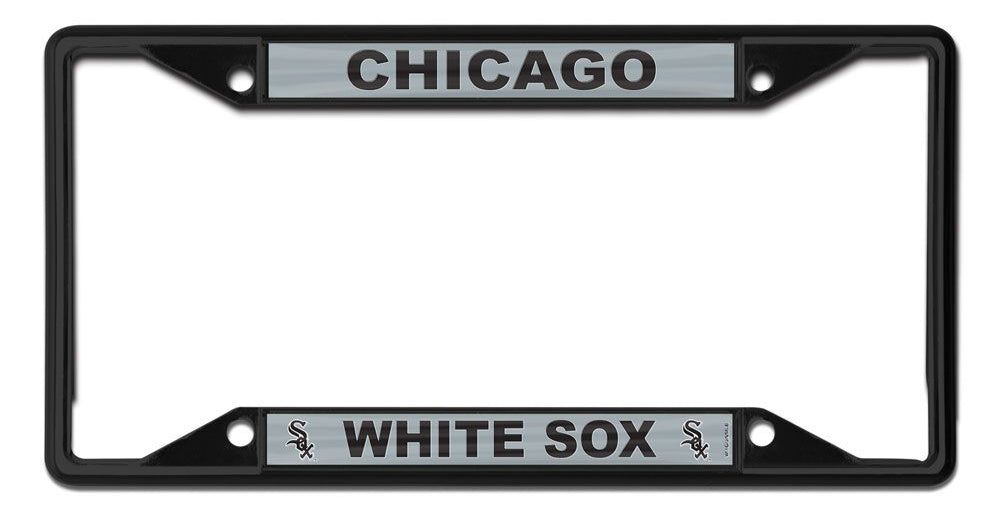 MLB Chicago White Sox Black License Plate Frame product image 1, provided for visual reference and product detail review