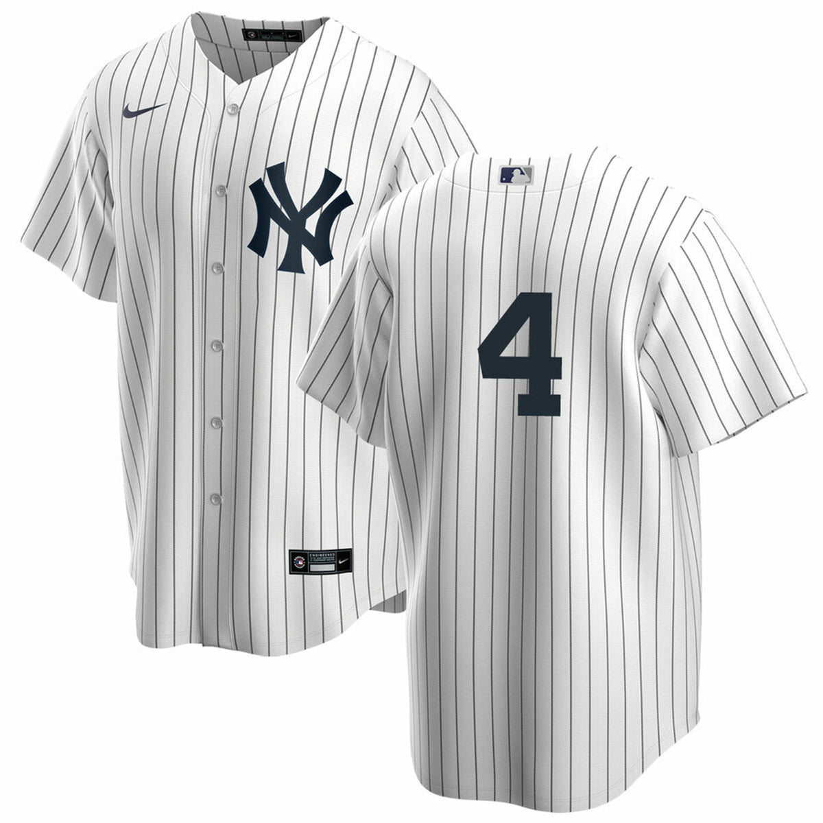Nike Lou Gehrig #4 White New York Yankees Home Official Replica Player Jersey for Men product image 1, provided for visual