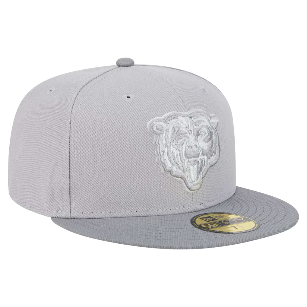 Chicago Bears New Era Gray/Graphite Iron Cloud 59FIFTY Fitted Hat product image 3, provided for visual reference and product