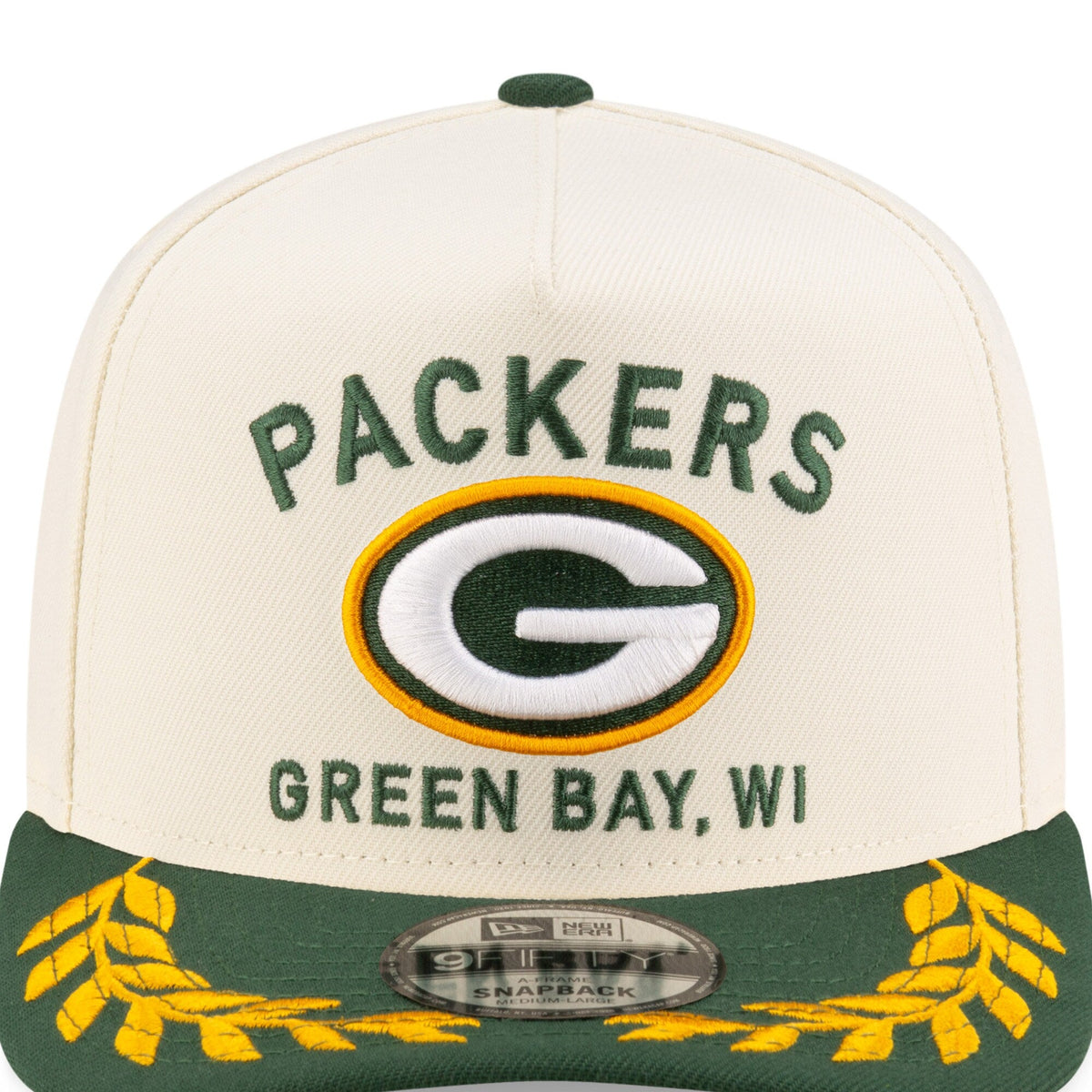 Green Bay Packers New Era 2025 NFL Draft Chrome A-Frame 9FIFTY Snapback Adjustable Hat for Men product image 2, provided for