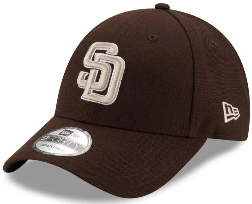 Brown San Diego Padres Alternate The League 9FORTY Adjustable Hat for Men product image 1, provided for visual reference and