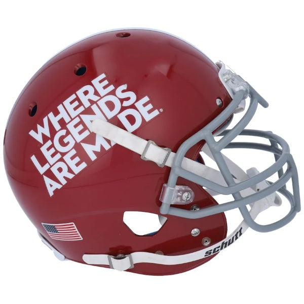 Alabama Crimson Tide 17 Where Legends Are Made Schutt Authentic Helmet product image 2, provided for visual reference and