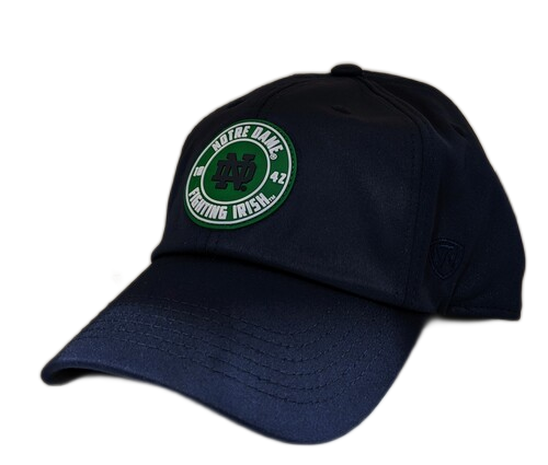 Notre Dame Fighting Irish Top of the World Navy Performance Adjustable Hat for Men product image 1, provided for visual