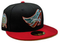 Anaheim Angels New Era 2 Tone Black/Red Guns N Roses Inspired Rock Pack 59FIFTY Fitted Hat product image 1, provided for