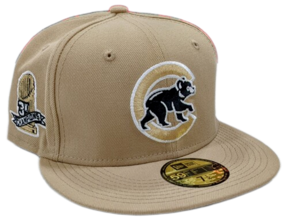 Chicago Cubs 3X Cold Pint New Era 59FIFTY Fitted Hat product image 1, provided for visual reference and product detail review