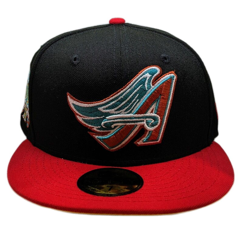 Anaheim Angels New Era 2 Tone Black/Red Guns N Roses Inspired Rock Pack 59FIFTY Fitted Hat product image 2, provided for