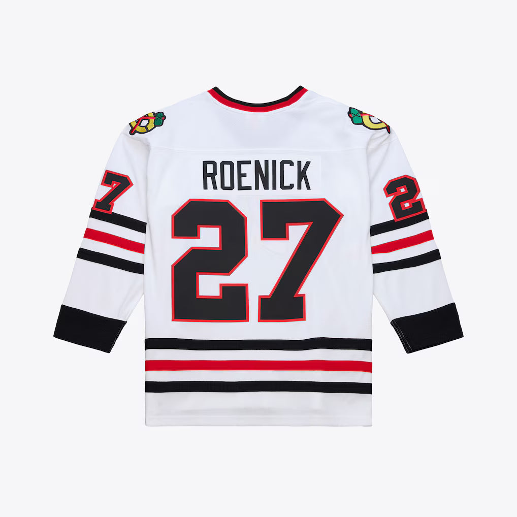Jeremy Roenick Chicago Blackhawks White 1991-92 Power Play Jersey for Men product image 2, provided for visual reference and
