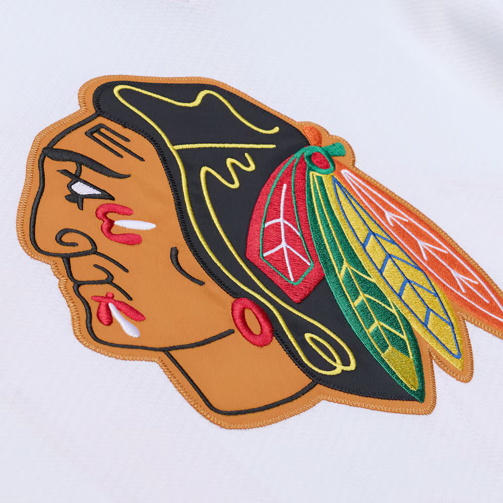 Jeremy Roenick Chicago Blackhawks White 1991-92 Power Play Jersey for Men product image 3, provided for visual reference and