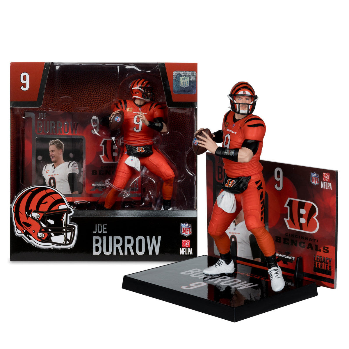 Joe Burrow Cincinnati Bengals Sportspicks Legacy Series McFarlane Figure product image 1, provided for visual reference and
