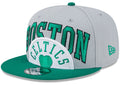 Boston Celtics New Era Gray/Kelly Green Tip-Off Two-Tone 9FIFTY Snapback Hat for Men product image 1, provided for visual