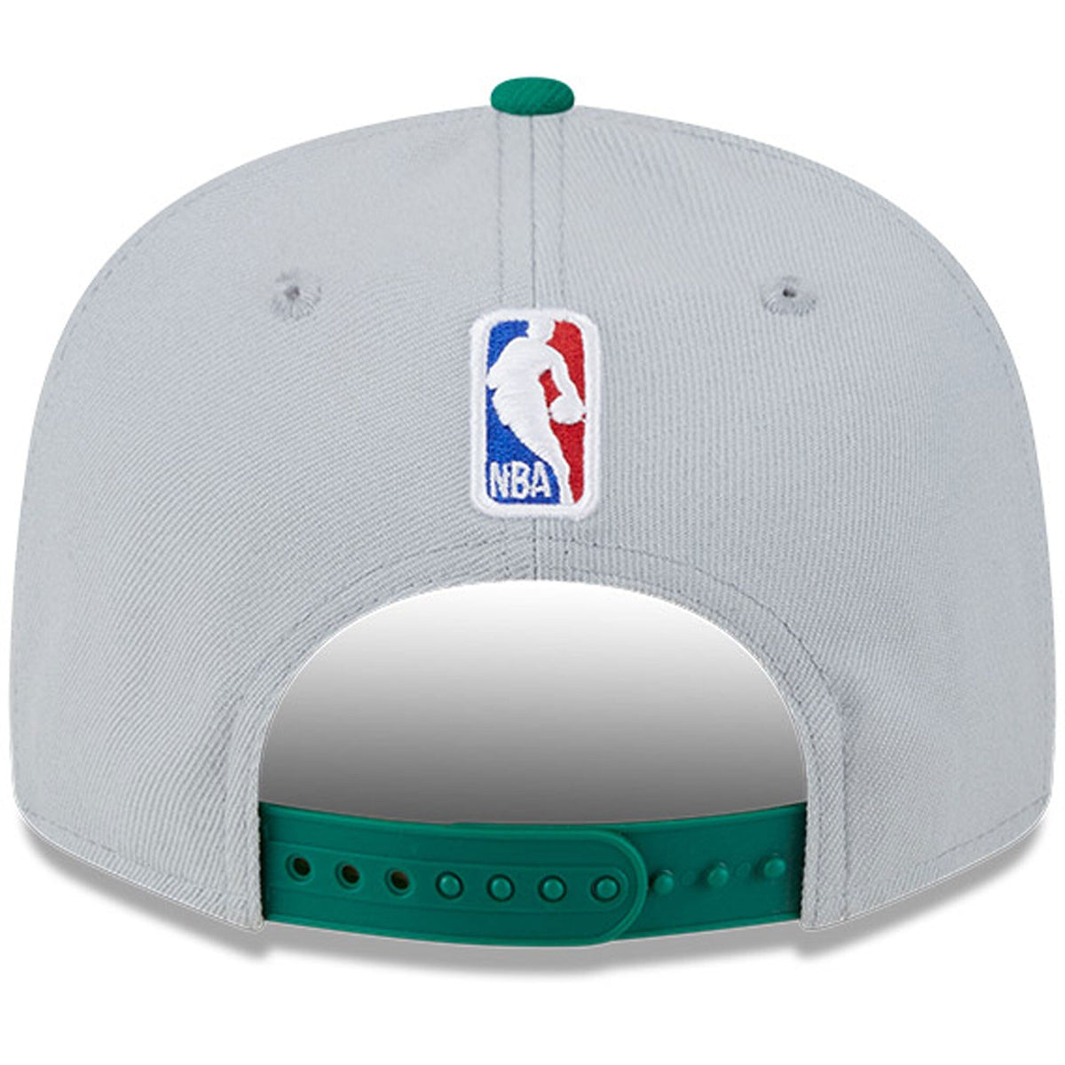 Boston Celtics New Era Gray/Kelly Green Tip-Off Two-Tone 9FIFTY Snapback Hat for Men product image 4, provided for visual