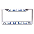 MLB Chicago Cubs Printed W Chrome License Plate Frame product image 1, provided for visual reference and product detail