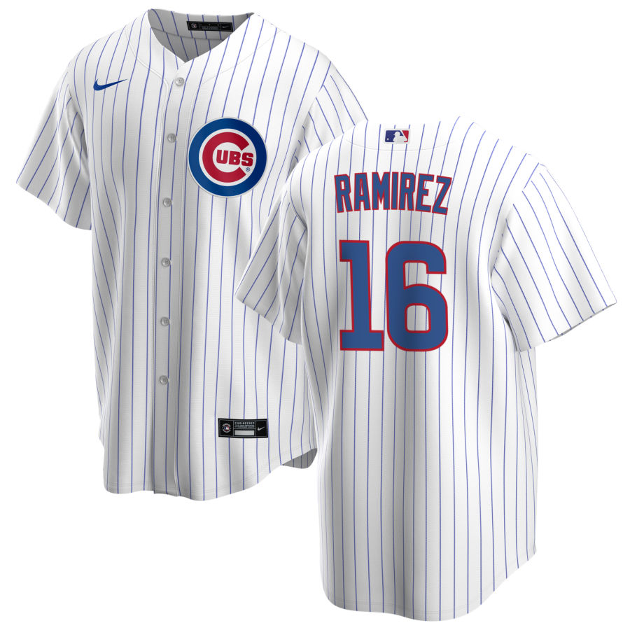 NIKE Men Aramis Ramirez Chicago Cubs Premium Twill White Home Replica Jersey product image 1, provided for visual reference