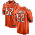 Chicago Bears Drew Dalman Nike Orange Replica Game Jersey for Men product image 1, provided for visual reference and product