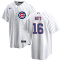 NIKE Men Matthew Boyd Chicago Cubs White Home Premium Stitch Replica Jersey product image 1, provided for visual reference