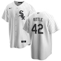 NIKE Men Ron Kittle Chicago White Sox White Home Premium Twill Replica Jersey product image 1, provided for visual reference