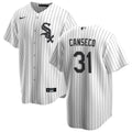 NIKE Men Jose Canseco Chicago White Sox White Home Premium Twill Replica Jersey product image 1, provided for visual