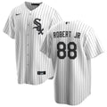 NIKE Men Luis Robert Jr. Chicago White Sox White Home Premium Twill Replica Jersey product image 1, provided for visual
