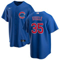 NIKE Men Justin Steele Chicago Cubs Premium Twill Blue Alternate Replica Jersey product image 1, provided for visual