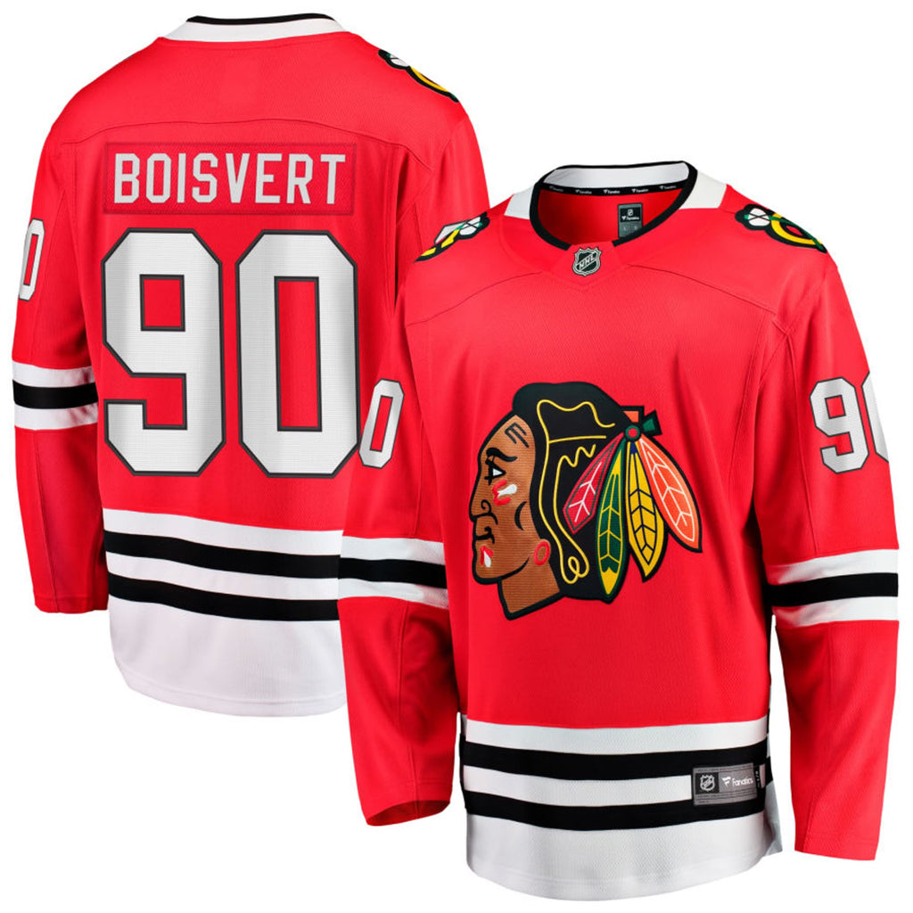Sacha Boisvert Chicago Blackhawks Red Home Fanatics Breakaway Premium Replica Jersey for Men product image 1, provided for