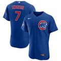 Chicago Dansby Swanson Chicago Cubs Nike Blue Alternate Authentic Player Jersey for Men product image 1, provided for visual