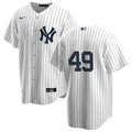 Nike Ron Guidry #49 White New York Yankees Home Official Replica Player Jersey for Men product image 1, provided for visual