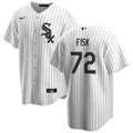 Carlton Fisk Chicago White Sox NIKE Replica Men Home Jersey With Premium Lettering product image 1, provided for visual