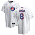 NIKE Men Chicago Cubs Andre Dawson Premium Twill White Home Replica Jersey product image 1, provided for visual reference