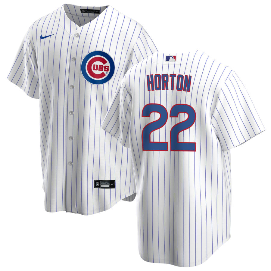NIKE Men Cade Horton Chicago Cubs Premium Twill White Home Replica Jersey product image 1, provided for visual reference and
