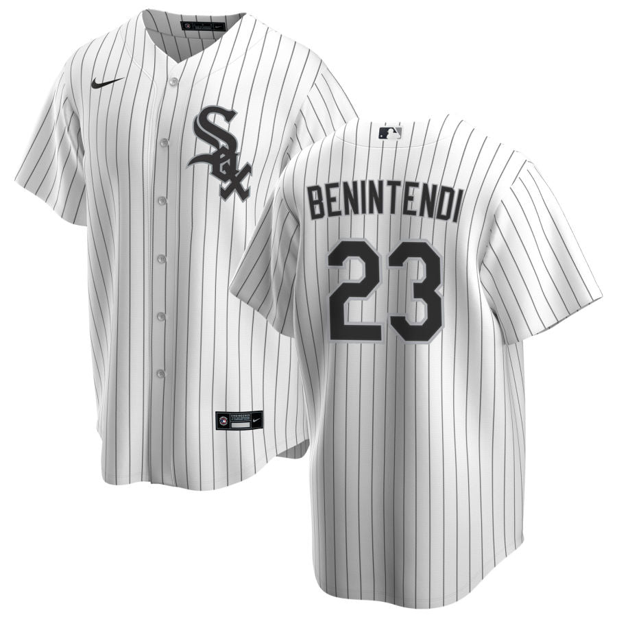 NIKE Youth Andrew Benintendi Chicago White Sox White Home Premium Stitch Replica Jersey product image 1, provided for visual